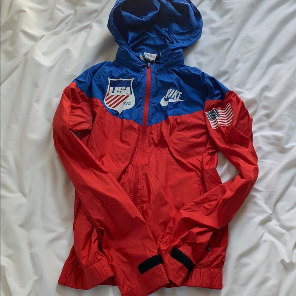 Nike Women's Red and Blue Jacket